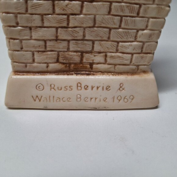 Russ Berrie & Co 1969 Merry Christmas Mouse Figurine Santa Hat Vintage - Picture 3 of 6